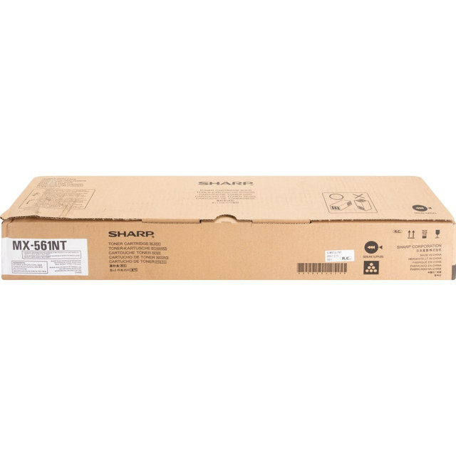 SHARP ELECTRONICS CORPORATION MX561NT Sharp Original Standard Yield Laser Toner Cartridge - Black - 1 Each - 40000 Pages