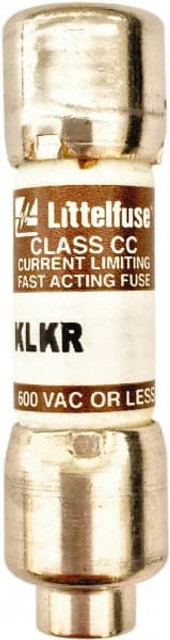 Littelfuse KLKR006.T Cartridge Fast-Acting Fuse: CC, 6 A, 1-1/2" OAL, 0.41" Dia