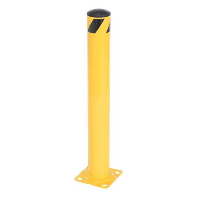 Vestil BOL-36-4.5 Pipe Safety Bollard: 4-1/2" Dia, 36" High, Yellow, Steel