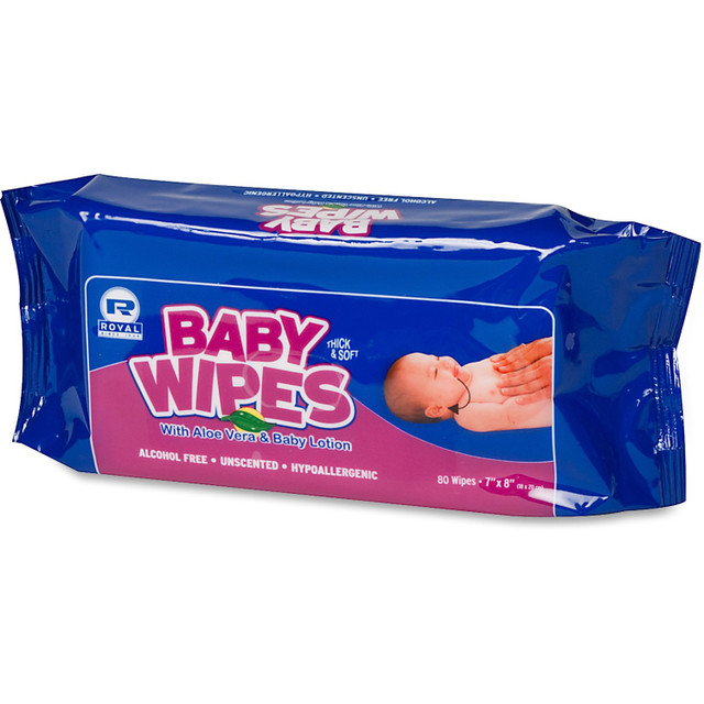 Royal Paper Products, Inc. Royal RPBWUR80 Royal Paper Products Baby Wipes Refill Pack