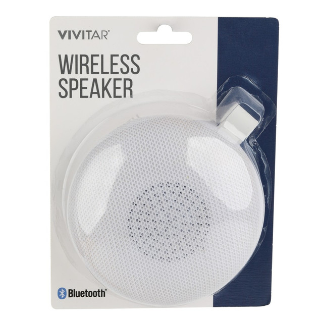 SAKAR INTERNATIONAL, INC. NIL8004-WHT-STK-24 Vivitar Wireless Bluetooth Speaker, White, NIL8004-WHT-STK-24 SAKAR INTERNATIONAL, INC. NIL8004-WHT-STK-24 Vivitar Wireless Bluetooth Speaker, White, NIL8004-WHT-STK-24