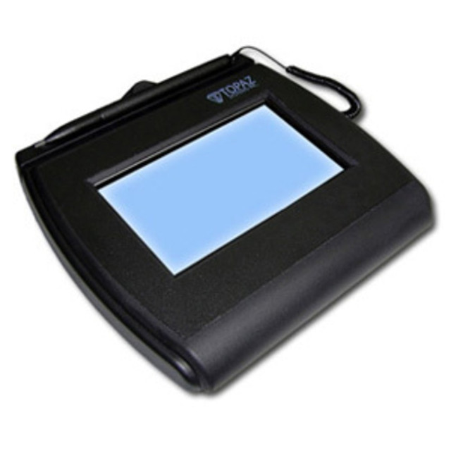TOPAZ SYSTEMS, INC. T-LBK750-BHSB-R Topaz SigLite T-LBK750 Electronic Signature Capture Pad - Backlit LCDUSB, Serial - 4.40in x 2.50in Active Area LCD - Backlight - 410 PPI