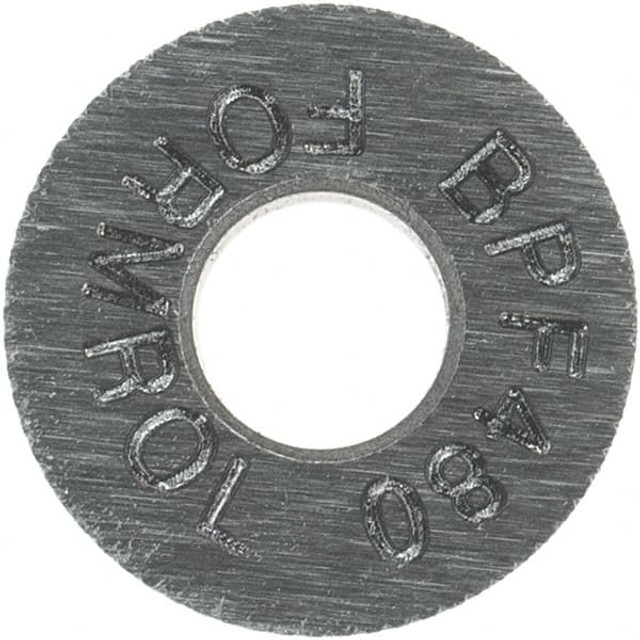 MSC BPF-480 Standard Knurl Wheel: 5/16" Dia, 70 ° Tooth Angle, 80 TPI, Diamond, High Speed Steel