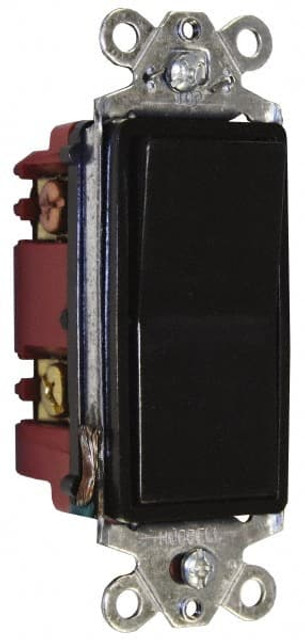 Hubbell Wiring Device-Kellems HBL2103GY 3 Pole, 120 to 277 VAC, 15 Amp, Commercial Grade Rocker Three Way Switch