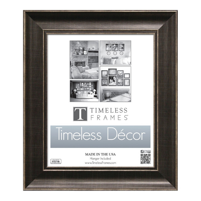 SUPER COIL, INC. 78603 Timeless Frames Diana Wall Frame, 11in x 14in, Pewter