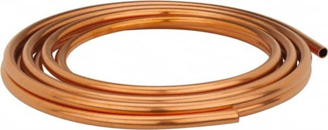 Mueller Industries LSC3020P 20' Long, 1/2" OD x 3/8" ID, Copper Seamless Tube
