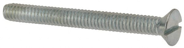 Value Collection 580671PR Machine Screw: 1/4-20 x 2-1/2", Flat Head, Slotted