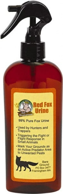 Bare Ground Solutions FU-8TR 8oz Trigger Bottle of Fox Urine Predator Scent to repel unwanted animals