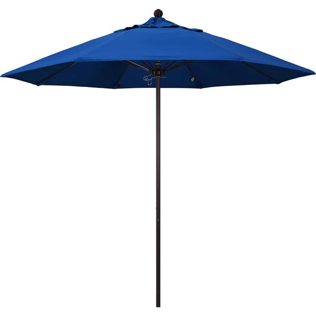 California Umbrella 194061626818 Patio Umbrellas; Fabric Color: Pacific Blue ; Base Included: No ; Fade Resistant: Yes ; Diameter (Feet): 9 ; Canopy Fabric: Pacifica