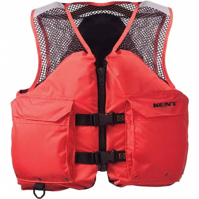 Kent 150800-200-040- Life Jackets & Vests; Type: Mest Deluxe Vest ; Size: Large ; Material: Retroreflective ; Minimum Buoyancy (lbs): 15.5 (Pounds); USCG Rating: 3 ; UNSPSC Code: 46161604