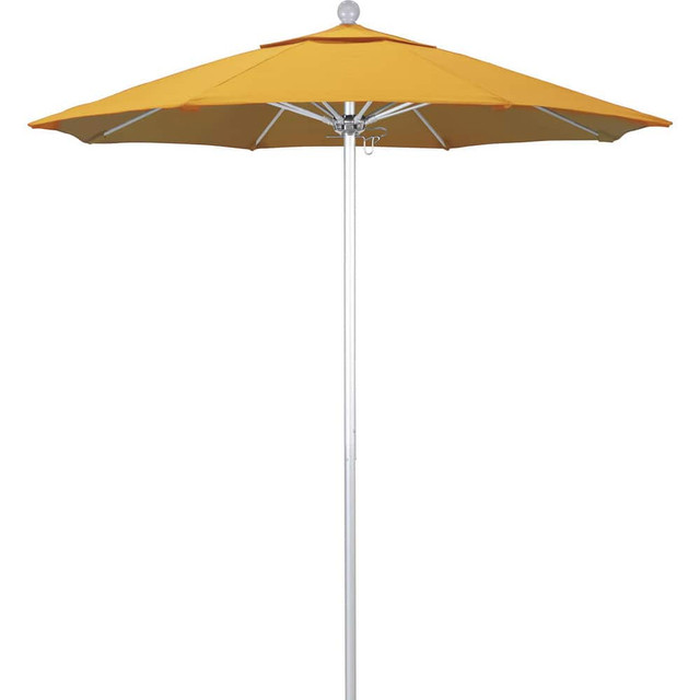 California Umbrella 194061620342 Patio Umbrellas; Fabric Color: Yellow ; Base Included: No ; Fade Resistant: Yes ; Diameter (Feet): 7.5 ; Canopy Fabric: Pacifica