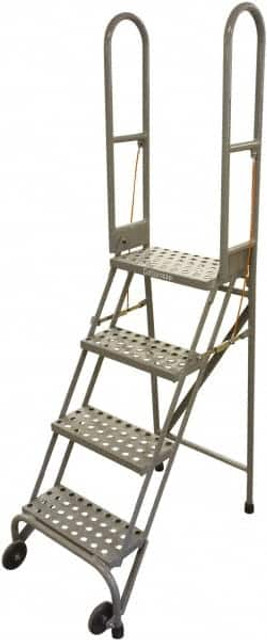 Cotterman SAS4A3E1 Steel Rolling Ladder: 4 Step