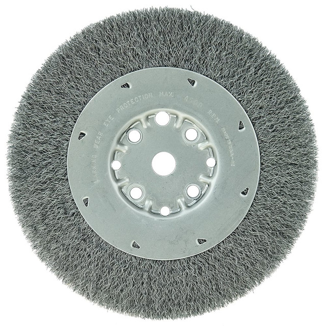 Weiler 01513 Wheel Brushes; Mount Type: Arbor Hole ; Wire Type: Crimped ; Outside Diameter (Inch): 8 ; Face Width (Inch): 7/8 ; Arbor Hole Size: 5/8 in ; Fill Material: Carbon Steel