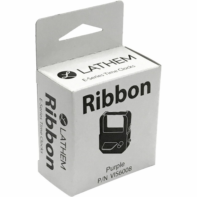 LATHEM TIME CORPORATION VIS6008 Lathem Time Electronic Time Recorder Replacement Ribbon For 1000E Model LATHEM TIME CORPORATION VIS6008 Lathem Time Electronic Time Recorder Replacement Ribbon For 1000E Model