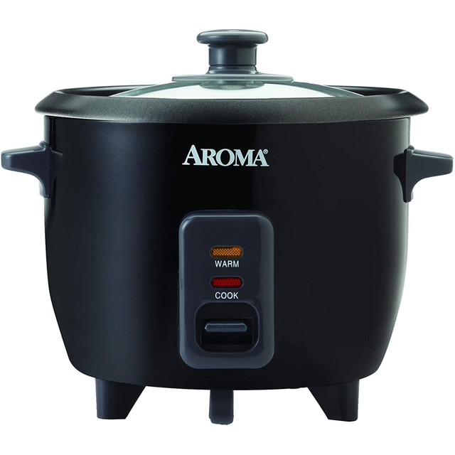 MIRAMA ENTERPRISES, INC. ARC-363-1NGB Aroma ARC-363-1NGB 6-Cup Pot Style Rice Cooker, Black