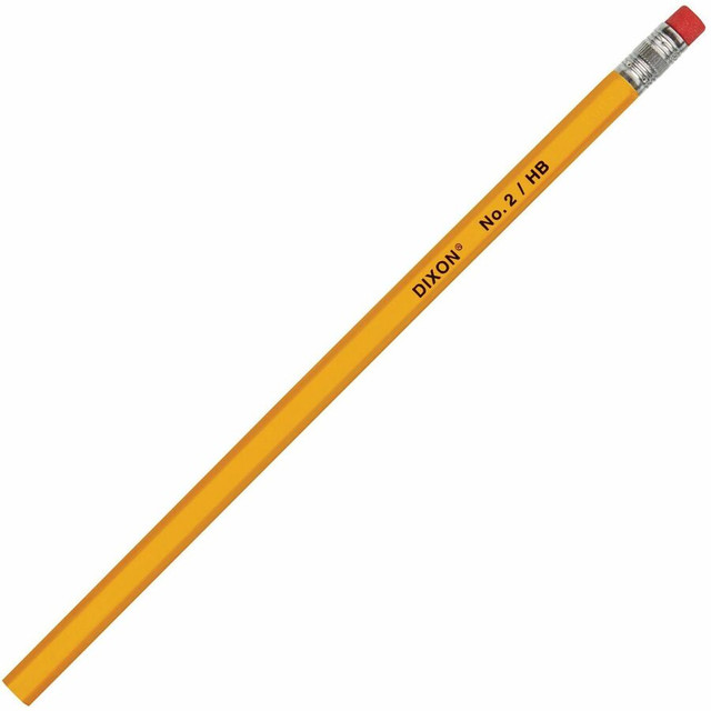 Dixon Ticonderoga Company Dixon 14412 Dixon Woodcase No.2 Eraser Pencils