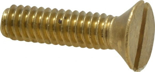 Value Collection R52000302 Machine Screw: 1/4-20 x 1", Flat Head, Slotted