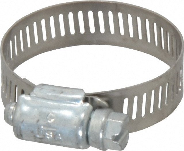 IDEAL TRIDON 5220051 Worm Gear Clamp: SAE 20, 3/4 to 1-3/4" Dia, Carbon Steel Band