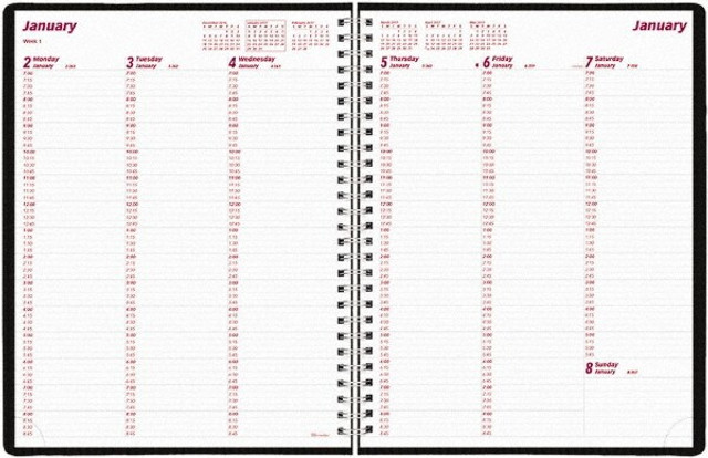 Brownline REDCB950VBLK Weekly Planner: 26 Sheets, Planner Ruled