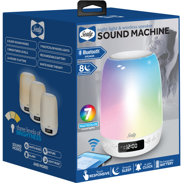 BYTECH NY, INC. SL-HW-SN-105-WT Sealy SL-HW-SN-105-WT Bluetooth Sleep Speaker, White BYTECH NY, INC. SL-HW-SN-105-WT Sealy SL-HW-SN-105-WT Bluetooth Sleep Speaker, White
