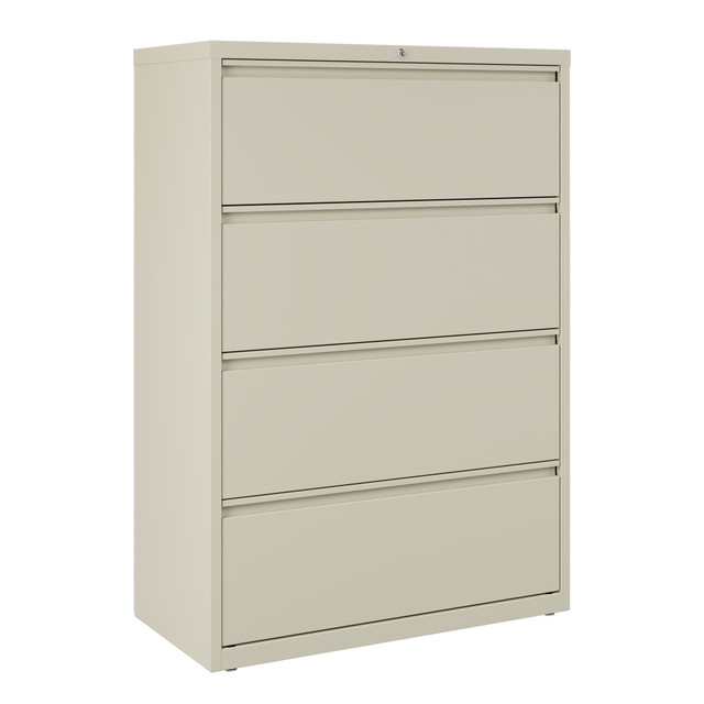 OFFICE DEPOT HID19050 WorkPro 36inW x 18-5/8inD Lateral 4-Drawer File Cabinet, Putty