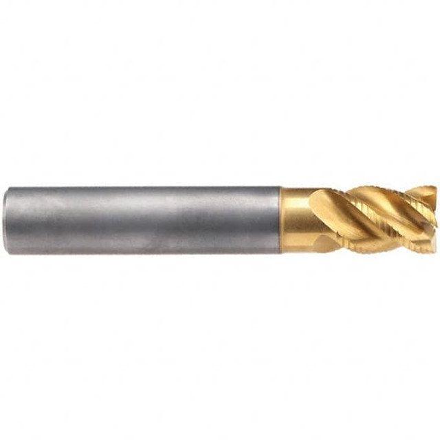 Emuge 2646TZ.010 10mm Diam 4-Flute 45° Solid Carbide Square Roughing & Finishing End Mill