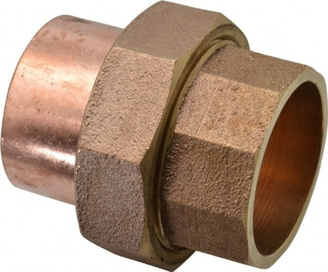 NIBCO B255700 Cast Copper Pipe Union: 2" Fitting, C x C, Pressure Fitting