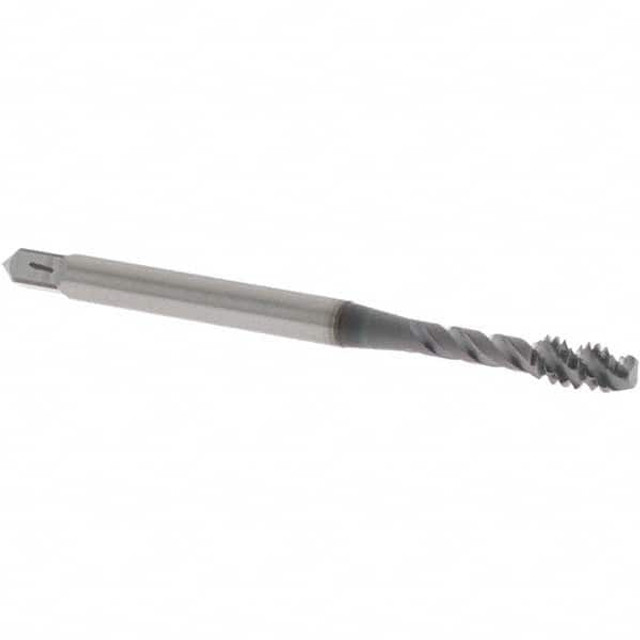 OSG 1732208 Spiral Flute Tap: #6-32 UNC, 3 Flutes, Modified Bottoming, 2B Class of Fit, Vanadium High Speed Steel, TICN Coated
