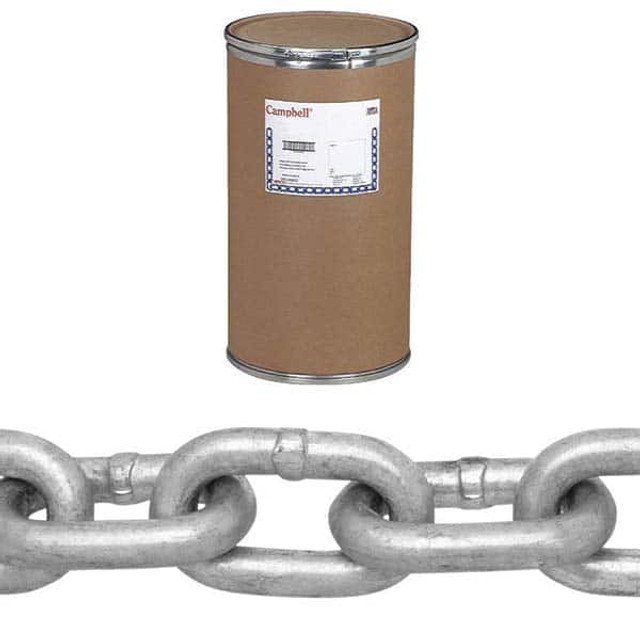 Campbell T0129632 Welded Chain; Link Type: Welded ; Material: Low-Carbon Steel ; Overall Length: 100cm; 100in; 100yd; 100mm; 100m; 100ft ; Inside Length (Decimal Inch): 3.0000 ; Inside Length (mm): 3.00 ; Inside Width (mm): 1.16