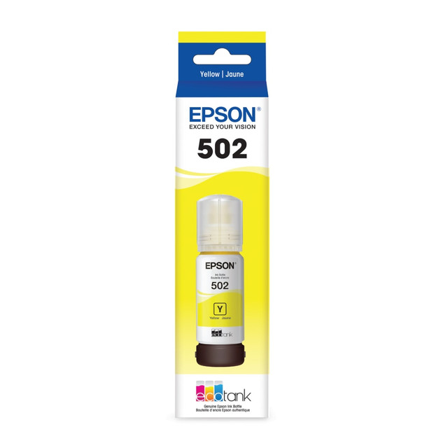 EPSON AMERICA INC. T502420-S Epson 502 EcoTank Yellow High-Yield Ink Bottle, T502420-S EPSON AMERICA INC. T502420-S Epson 502 EcoTank Yellow High-Yield Ink Bottle, T502420-S