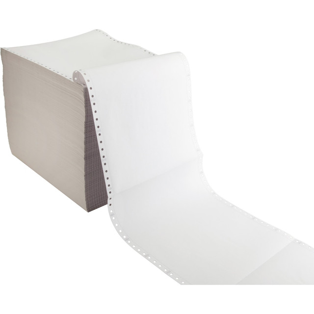 SP RICHARDS Sparco 61492  Dot Matrix 2-Part Carbonless Copy Paper, White, Letter (8.5in x 11in), 1575 Forms Per Case, 15 Lb