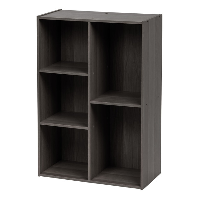 IRIS USA, INC. 596484 IRIS 35inH 5-Compartment Organizer Bookcase, Gray