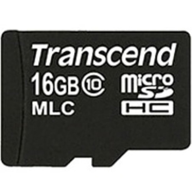 TRANSCEND INFORMATION INC. TS16GUSDC10M Transcend 16 GB Class 10 microSDHC - 20 MB/s Read - 16 MB/s Write - 2 Year Warranty