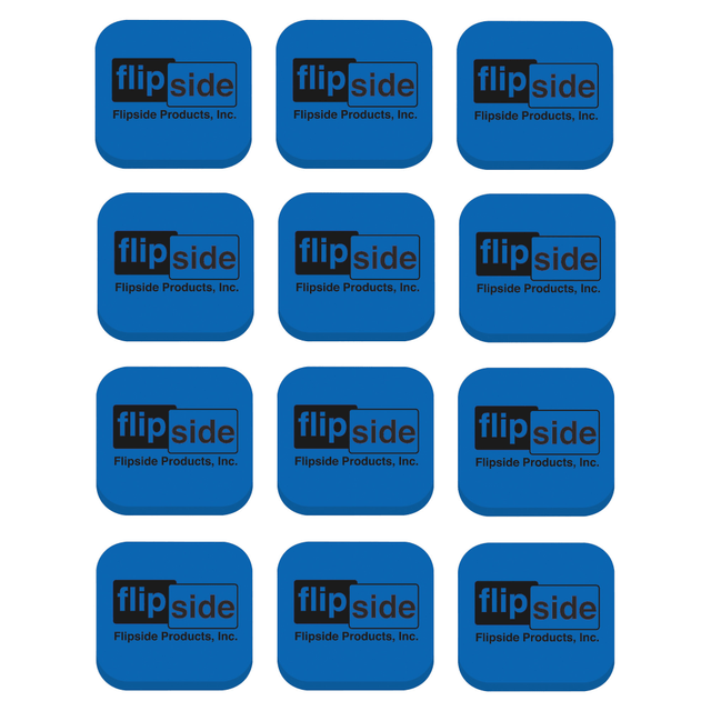 FLIPSIDE PRODUCTS 35030 Flipside Magnetic Whiteboard EVA Foam Student Erasers, 1inH x 2inW x 2inD, Blue, Pack Of 12 FLIPSIDE PRODUCTS 35030 Flipside Magnetic Whiteboard EVA Foam Student Erasers, 1inH x 2inW x 2inD, Blue, Pack Of 12