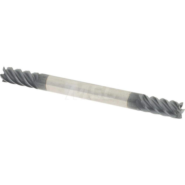 Accupro 12185255 Square End Mill: 1/8'' Dia, 1/4'' LOC, 1/8'' Shank Dia, 1-1/2'' OAL, 5 Flutes, Solid Carbide