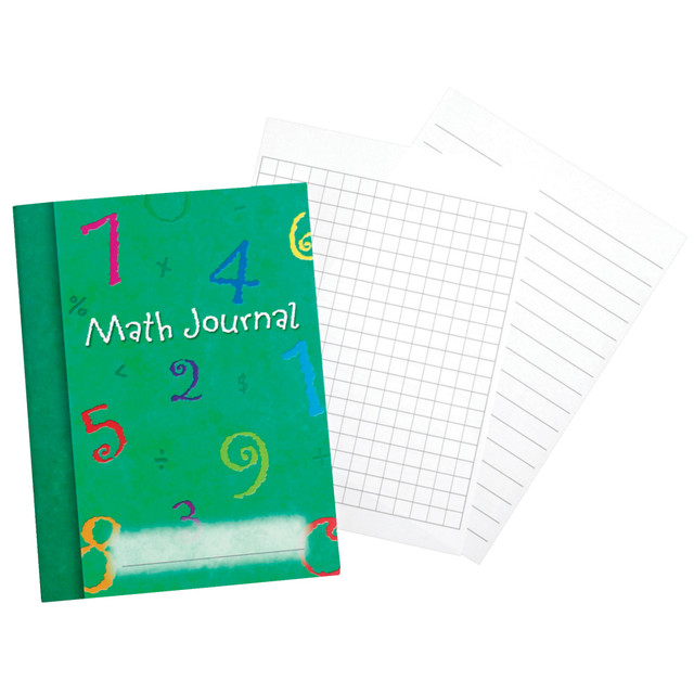 Learning Resources LER3468  Math Journals, 7in x 9in, 32 Sheets (16 Pages), Assorted Colors, Pack Of 10