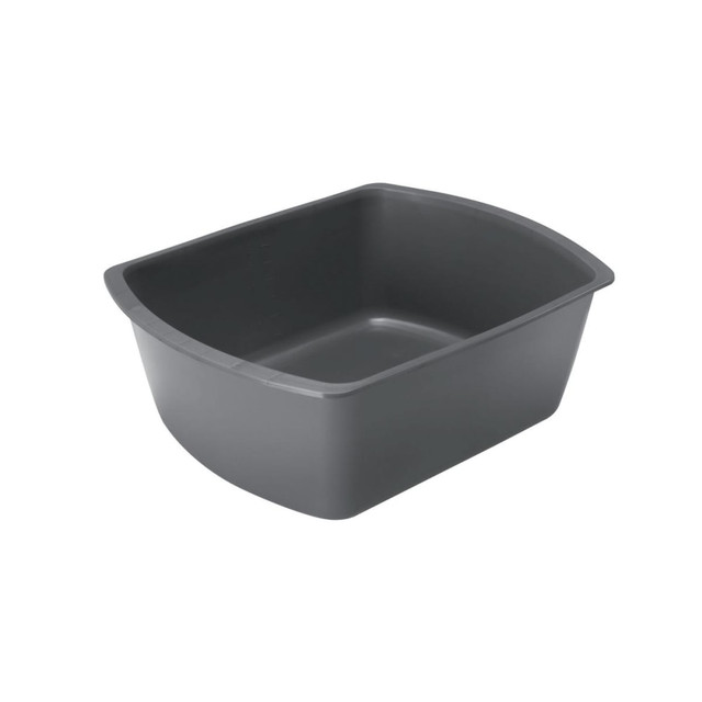 MEDLINE INDUSTRIES, INC. DYND80347 Medline Rectangular Plastic Washbasins, 6 Qt, Graphite, Pack Of 50