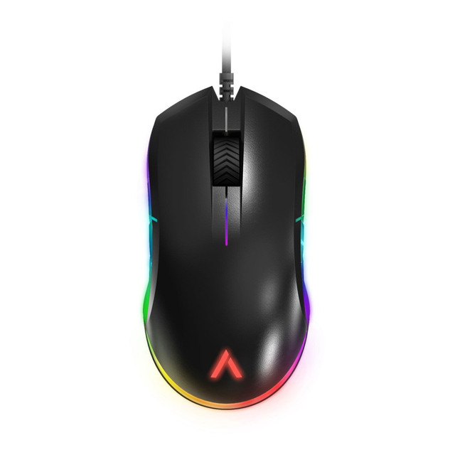 AZIO CORPORATION GM-ATOM-01 Azio ATOM Ambidextrous RGB Gaming Mouse, Black, GM-ATOM-01