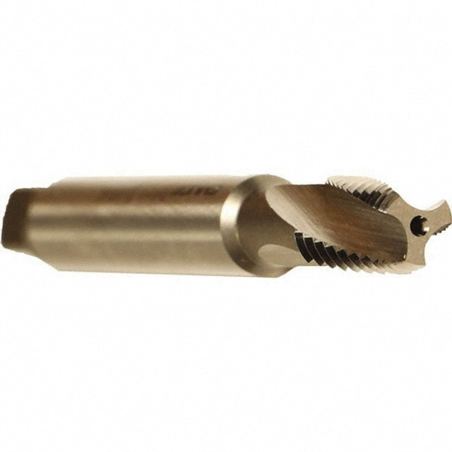 Emuge CW493000.5766 3/8-18 NPT, 15° Helix, 3 Flutes, Modified Bottoming Chamfer, Bright Finish, Cobalt, Spiral Flute Pipe Tap