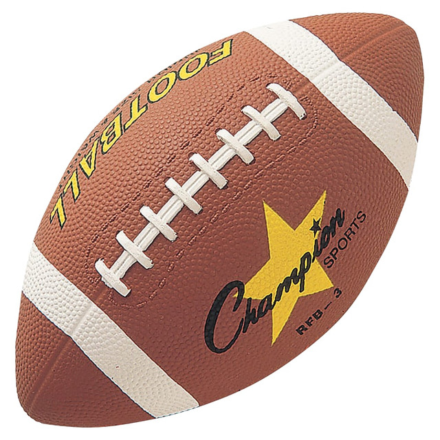 CHAMPION SPORTS RFB3  Junior Rubber Football - 10.50in - Junior - Rubber - 1  Each