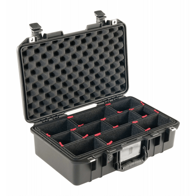 PELICAN PRODUCTS INC. 014850-0050-110 Pelican Air Protector Case With TrekPak Divider System, 6 1/8inH x 19 3/16inW x 12 4/5inD, Black