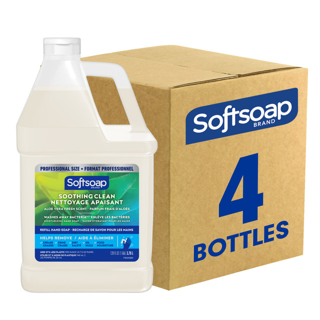 COLGATE-PALMOLIVE,IPD Softsoap 01900CT  Moisturizing Liquid Hand Soap, Clean Scent, Carton Of 4 Refills