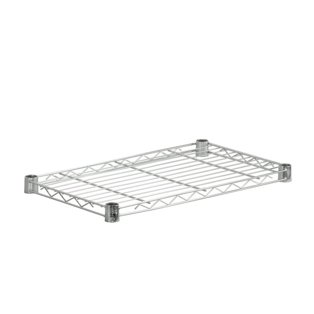 HONEY-CAN-DO INTERNATIONAL, LLC Honey Can Do SHF350C1436 Honey-Can-Do Plated Steel Shelf, Supports 350 Lb, 1inH x 14inW x 36inD, Chrome