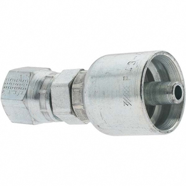 Parker KP81301 Hydraulic Hose Straight Female JIC 37 ° Swivel Fitting: 0.25" ID, 4 mm, 1/2-20