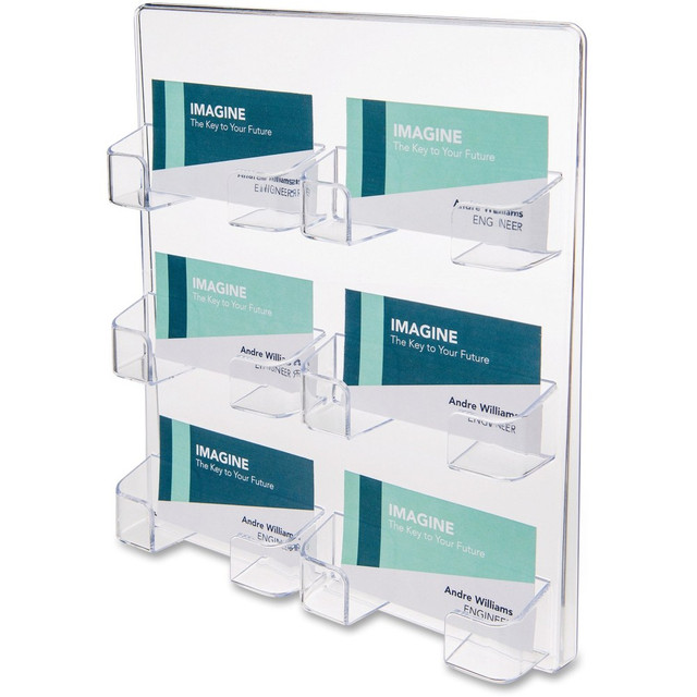 DEFLECT-O CORPORATION 70601 Deflecto Wall Mount Acrylic Business Card Holder, Clear