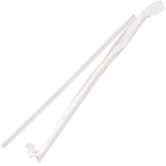 Genuine Joe 58925CT Genuine Joe Jumbo Translucent Straight Straws