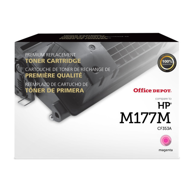 CLOVER TECHNOLOGIES GROUP, LLC 200754P Office Depot Remanufactured Magenta Toner Cartridge Replacement for HP 130A, OD130AM CLOVER TECHNOLOGIES GROUP, LLC 200754P Office Depot Remanufactured Magenta Toner Cartridge Replacement for HP 130A, OD130AM
