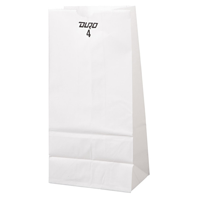 GEN WB04NP5C eral Paper Grocery Bags, #4, 9 3/4inH x 5inW x 3 3/8inD, White, Pack Of 500 Bags