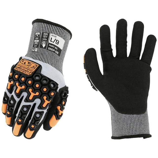 Mechanix Wear S5EP-08-010 Cut, Puncture & Abrasive-Resistant Gloves: Size XL, ANSI Cut A5, ANSI Puncture 3, Nitrile, HPPE