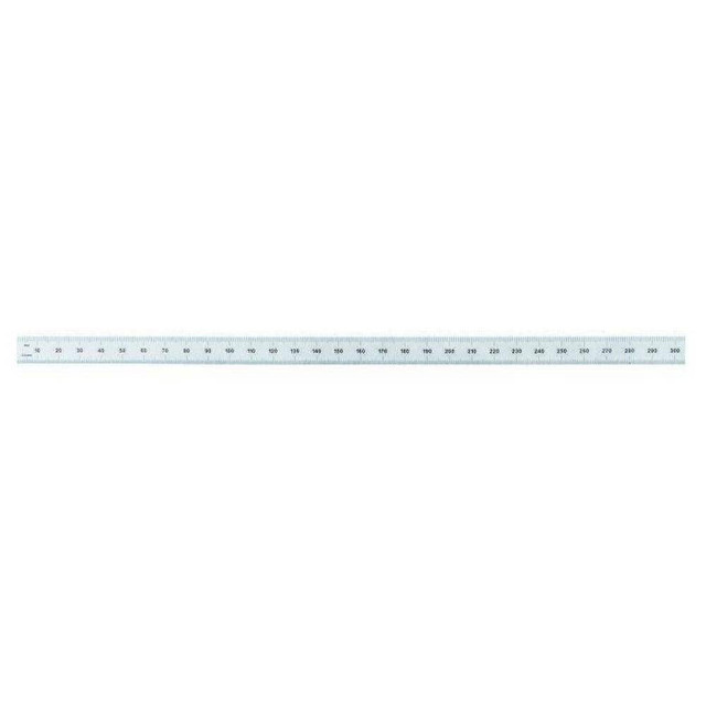 General CF1247ME Steel Rule: 12" OAL, English & Metric Graduation, Flexible, 1/2" OAW